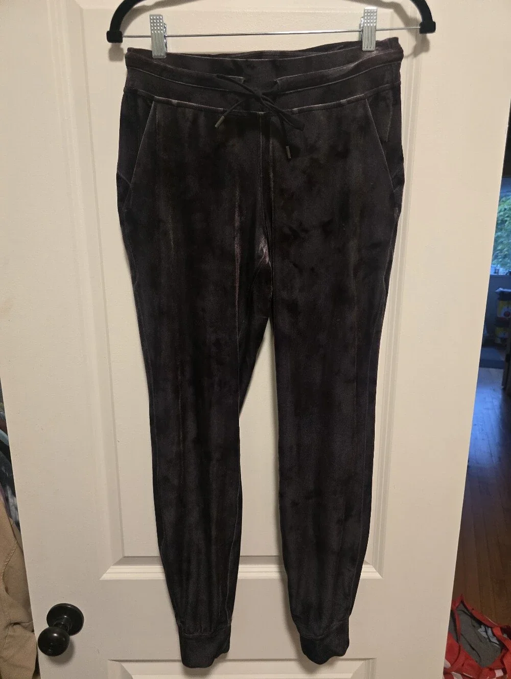 Lululemon Athletica Ready To Crush Velour High Rise Charcoal Gray Jogger Size 6